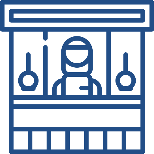 Food stand icon representing vibrant street events