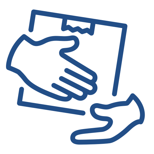 Parcel icon representing targeted door-to-door marketing