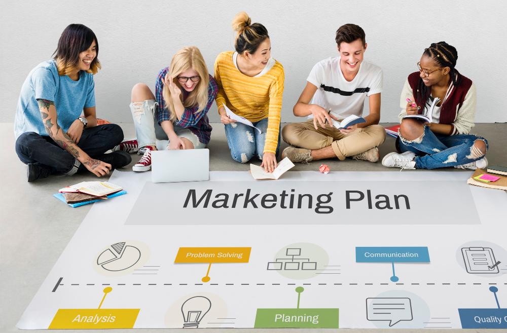 Strategic Marketing Plan Development: Market analysis, target audience identification, campaign strategy creation, and performance tracking.