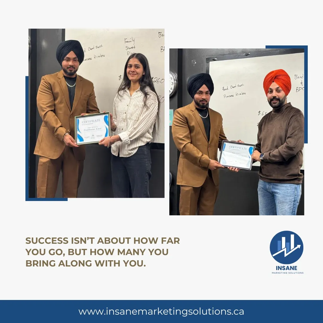 Celebrating Team Achievements at Insane Marketing Solutions.